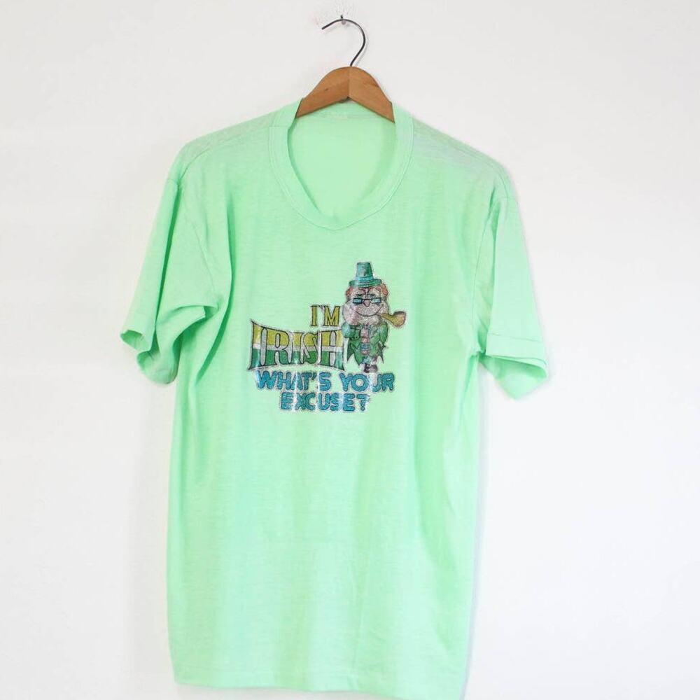 Vintage Irish T Shirt Large